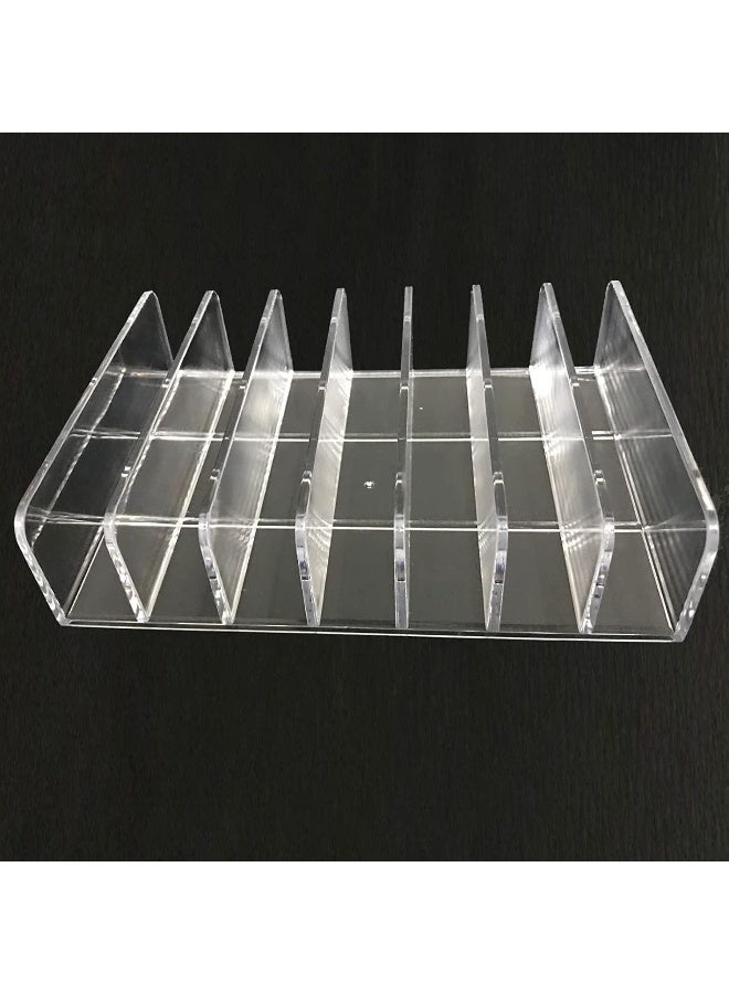 AUXPhome Clear Acrylic DVD/CD Storage Box CD Holder - CD Tray Holds up to 14 CD Cases for Media Shelf Storage and Organization for Countertop/Kitchen/Bathroom/Cabinet. - Image 3
